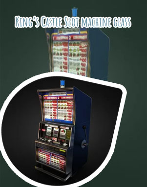 Custom slot machine glass